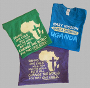 mary mission t-shirts