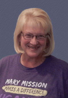 pam kossan-mary mission president and founder